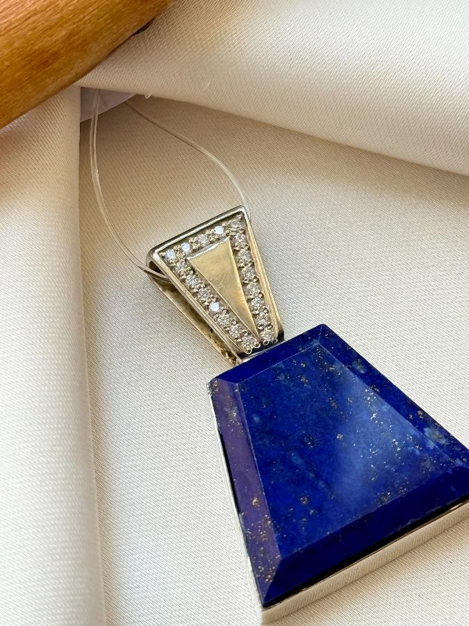 купить Кулон из серебра с лазуритом  , фото 4