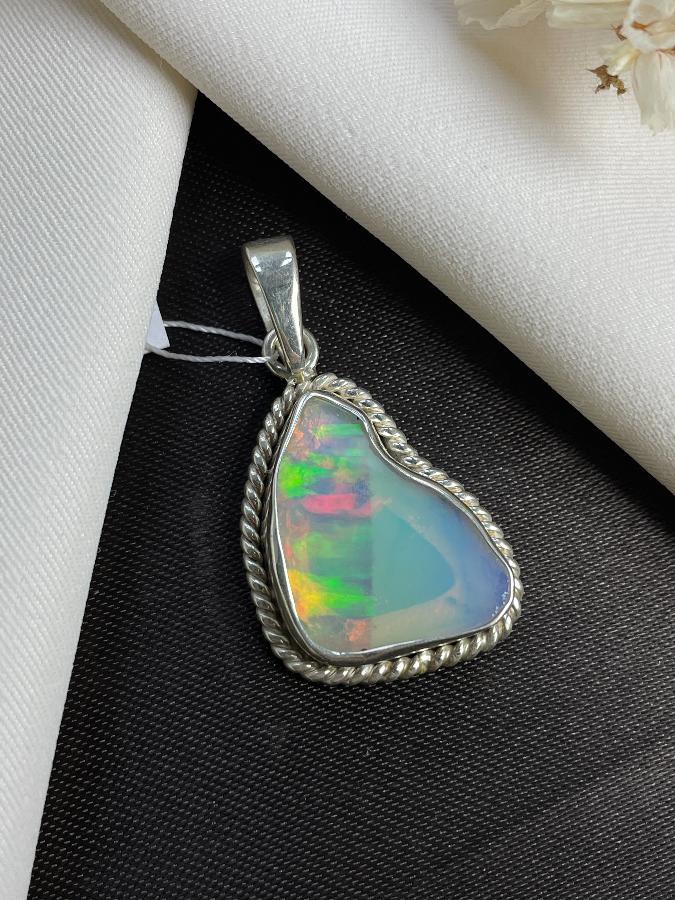 купить Кулон из серебра с благородным опалом   , фото 3
