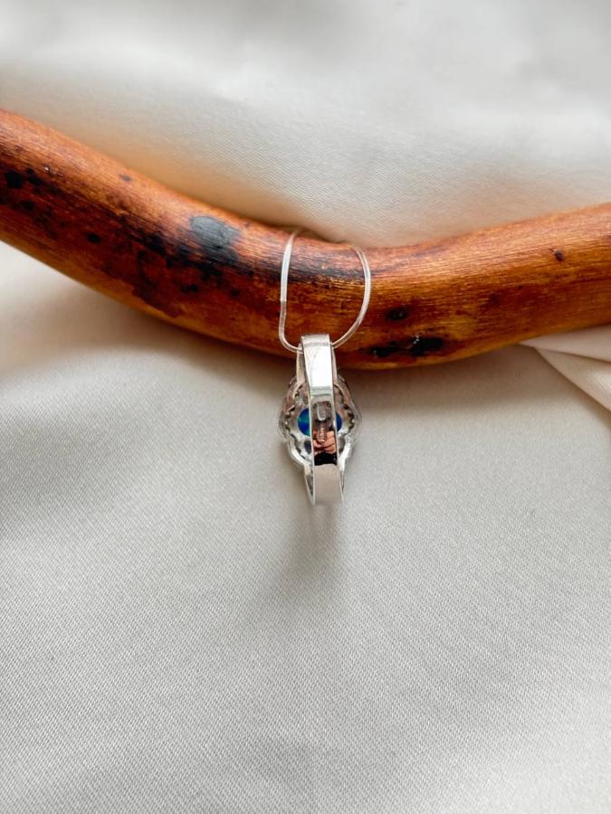 купить Кольцо из серебра с опалом (синтетический)  , фото 3