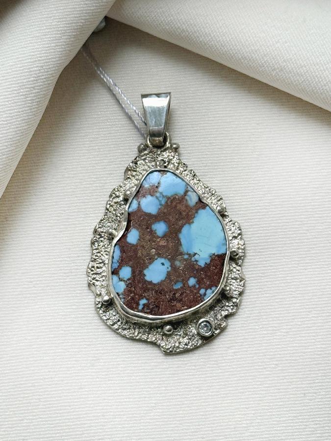 купить Кулон из серебра с бирюзой  , фото 1