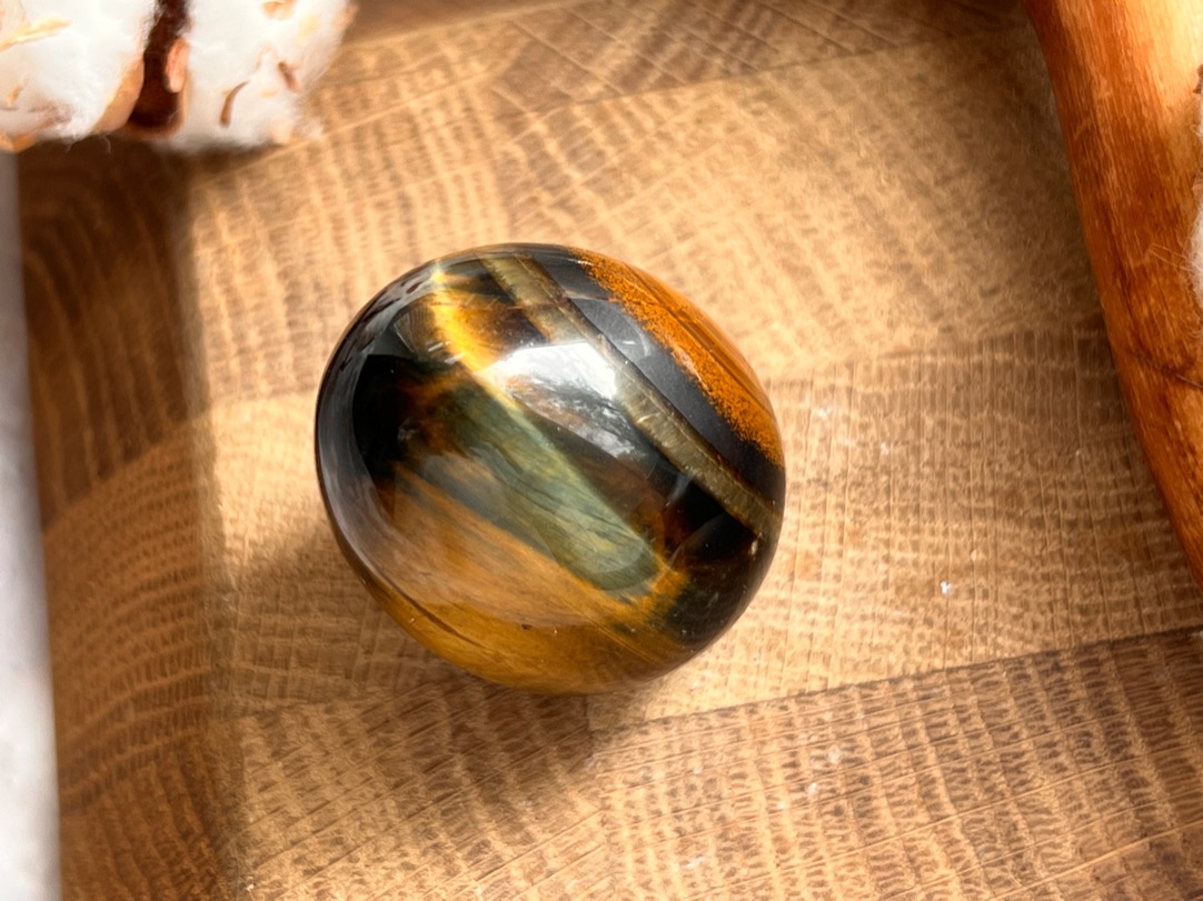 Яйцо из тигрового глаза 2,9 х 4 см JA-0060, фото 4
