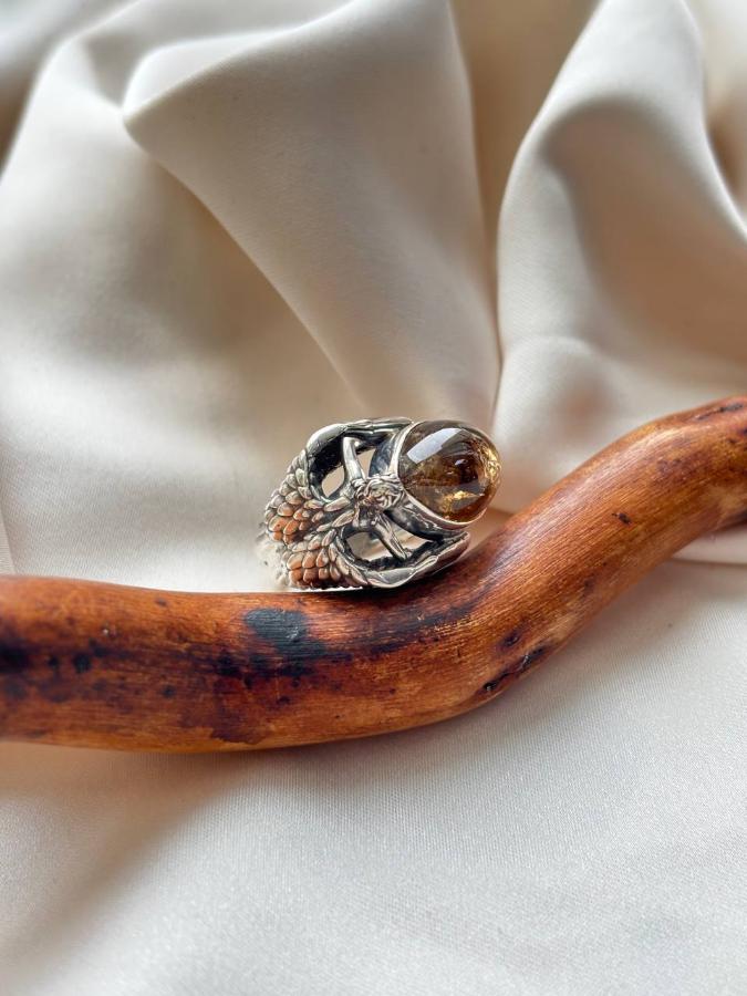 купить Кольцо из серебра с турмалином  , фото 1