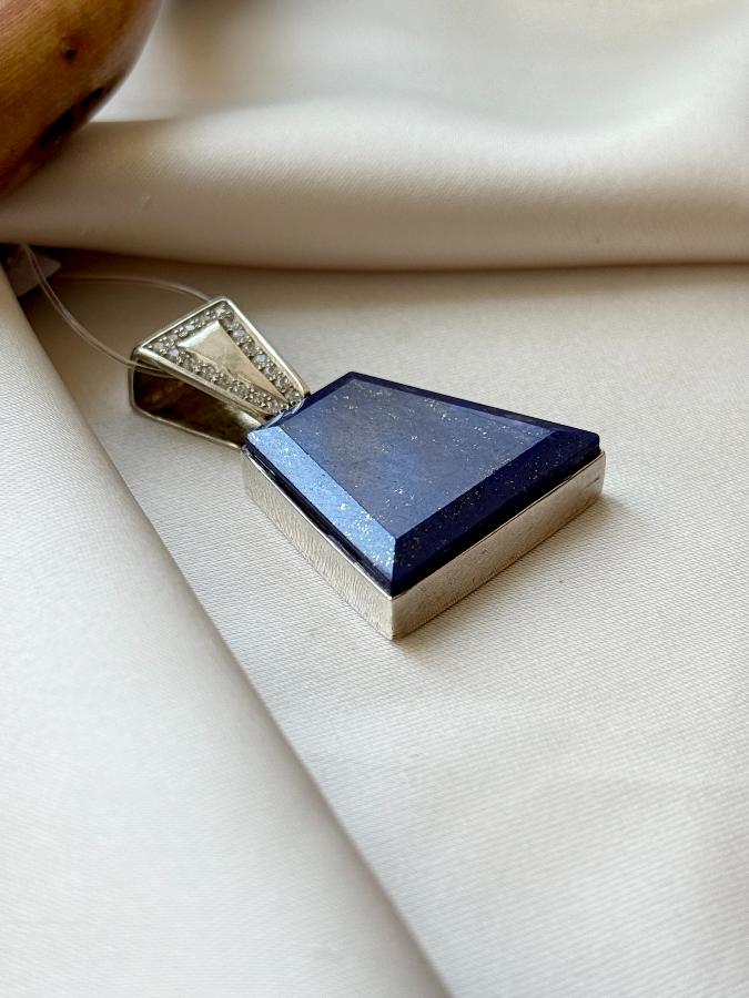 купить Кулон из серебра с лазуритом  , фото 2