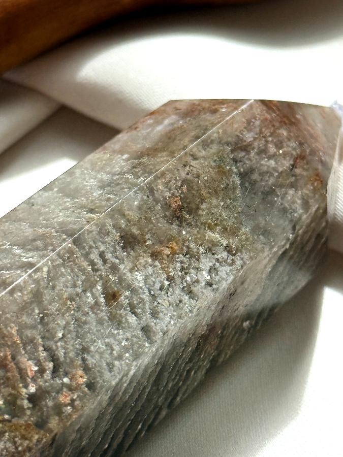 Столбик (обелиск) из кварца с включениями, 8 х 3 см ST-0052, фото 5