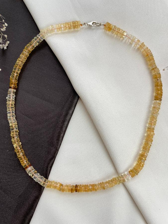 купить Бусы из облагороженного цитрина, 45,5 см , фото 3