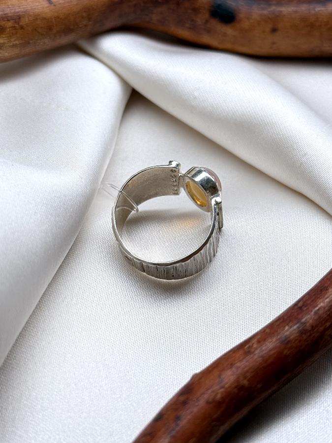 купить Кольцо из серебра с опалом, 17,8 размер  , фото 4