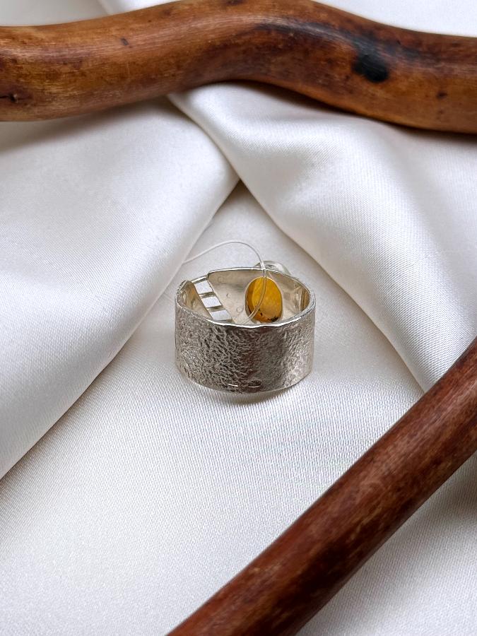 купить Кольцо из серебра с опалом, 18 размер  , фото 4