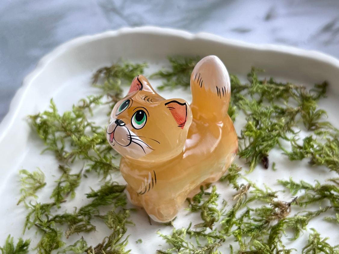 Кот из селенита  FG-0347, фото 2