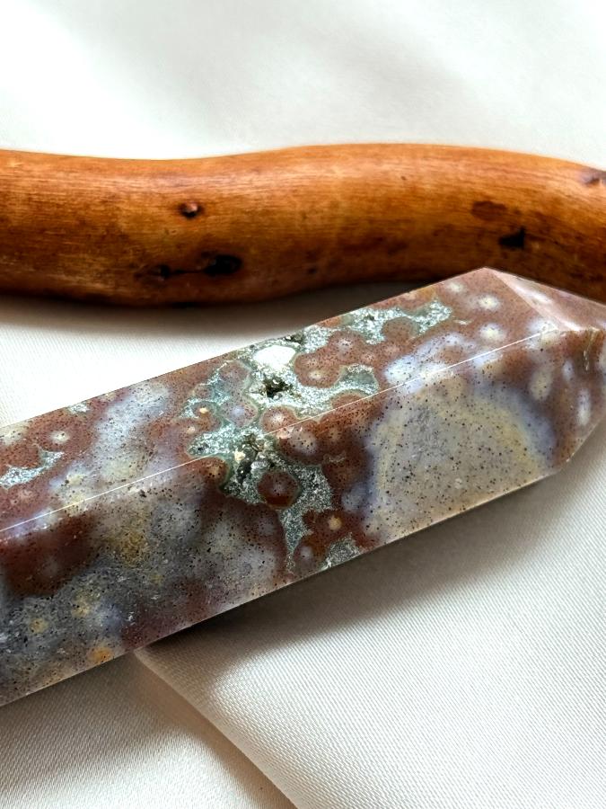 Столбик (обелиск) с яшмой, 9 х 2,5 см ST-0032, фото 5