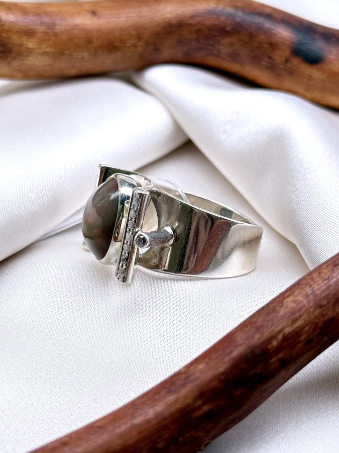 купить Кольцо из серебра с опалом,18,5 размер  , фото 2