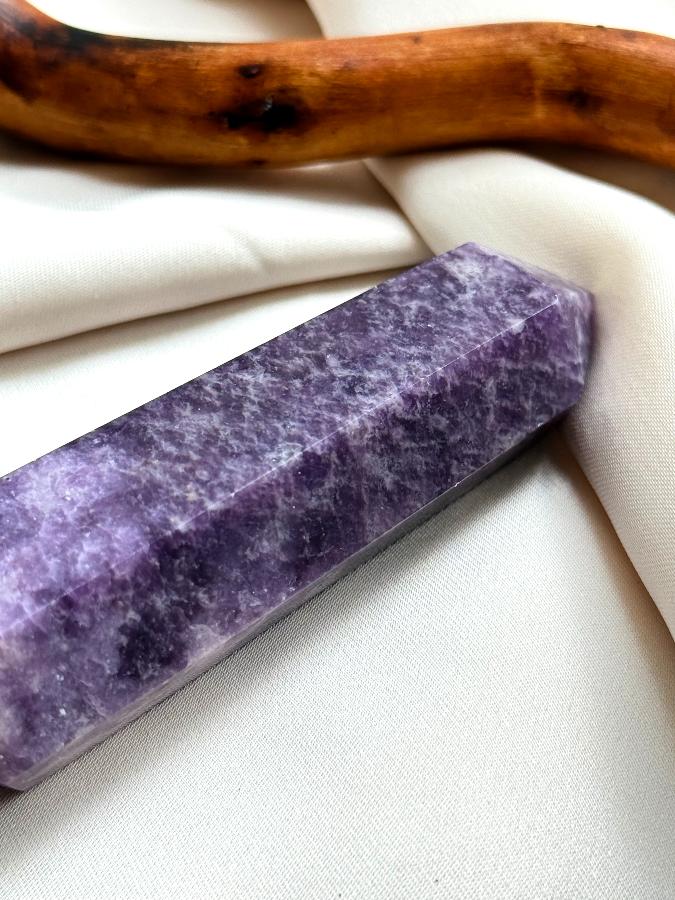 Столбик (обелиск) из лепидолита, 9 х 2 см ST-0051, фото 3