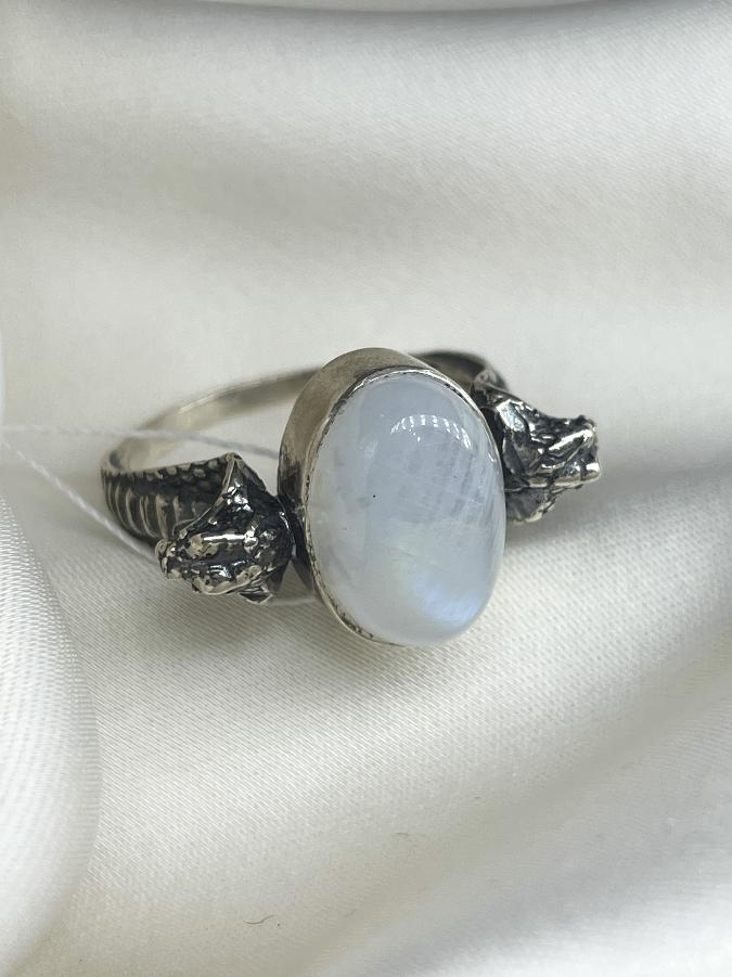 купить Кольцо из серебра с лунным камнем,19,5 размер  , фото 3