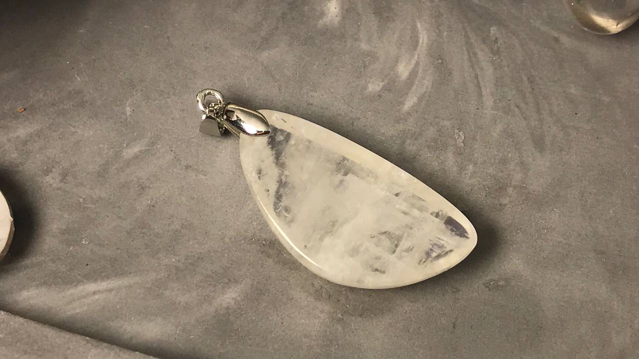 купить Кулон из лунного камня (адуляра)  4,2х1,7х0,8 см , фото 2
