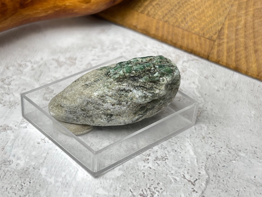 Образец берилла в пластиковом боксе OBM-1336, фото 4