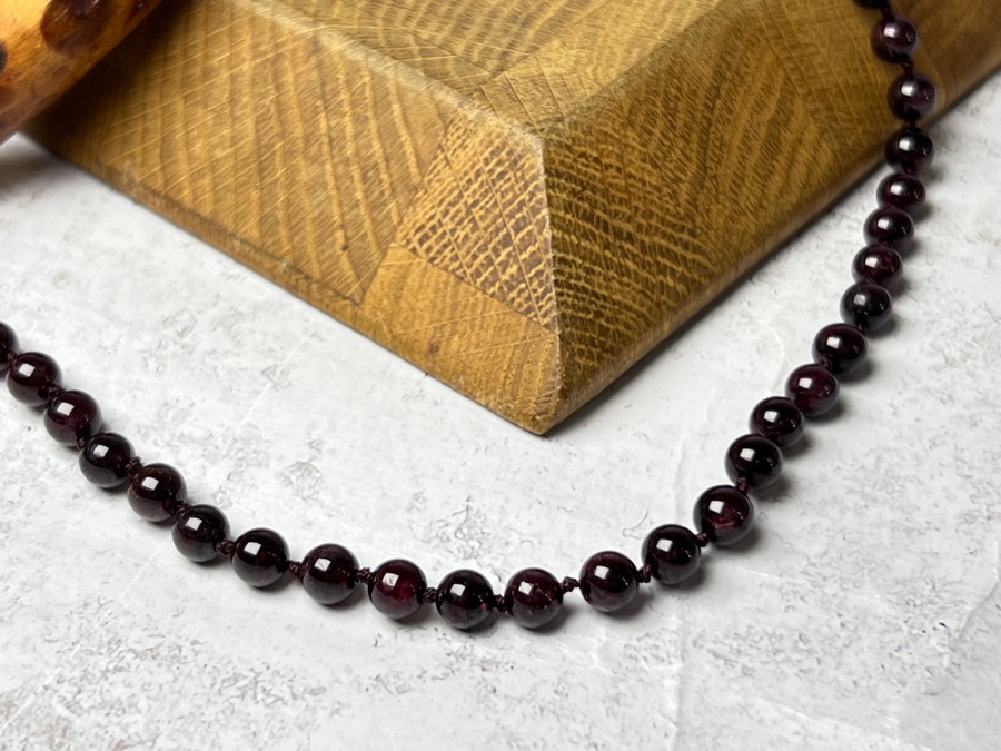 купить Бусы из граната (альмандина), 50 см , фото 1