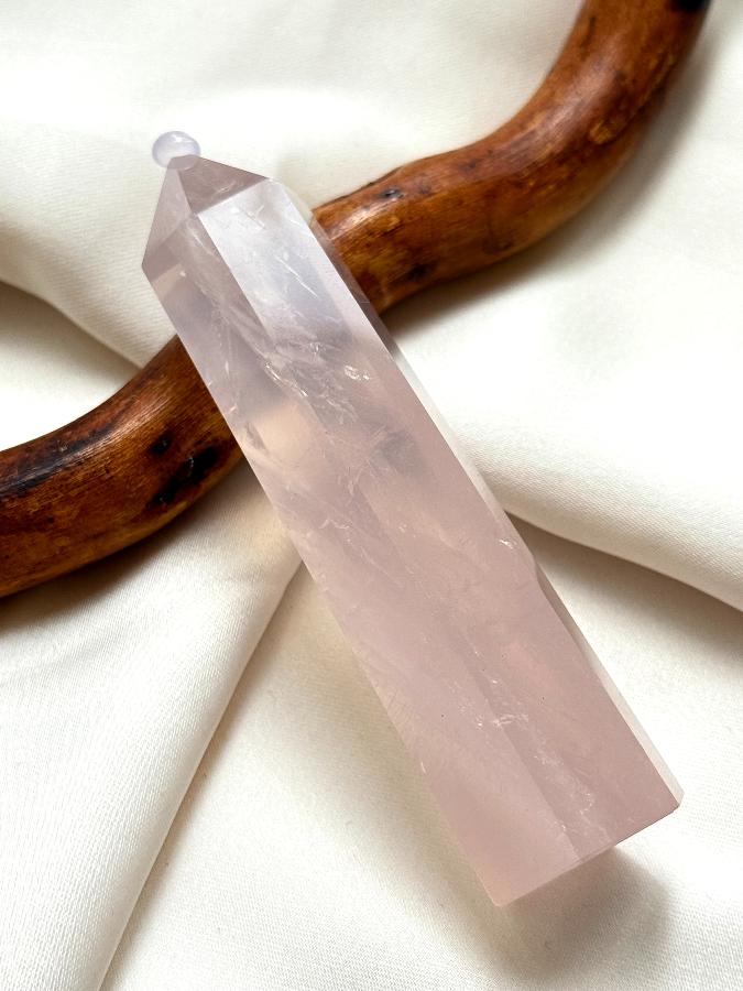 Столбик (обелиск) из розового кварца,9 х 2см ST-006, фото 1