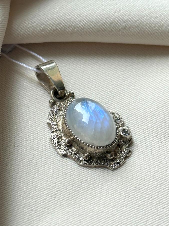 купить Кулон из серебра с лунным камнем  , фото 2