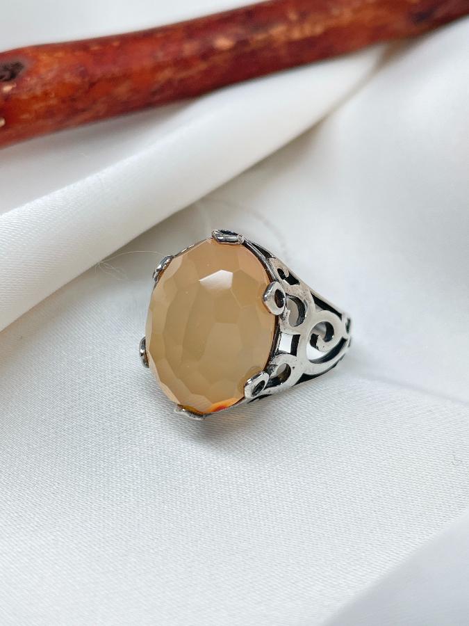 купить Кольцо из серебра с сердоликом,18,5 размер  , фото 1