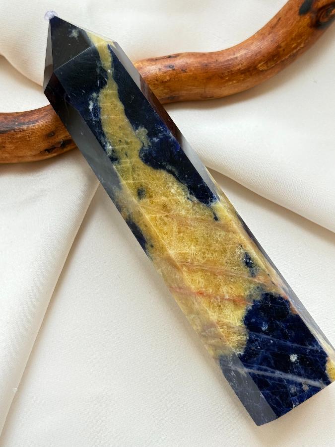 Столбик (обелиск) из содалита,13 х 3 см ST-0037, фото 1