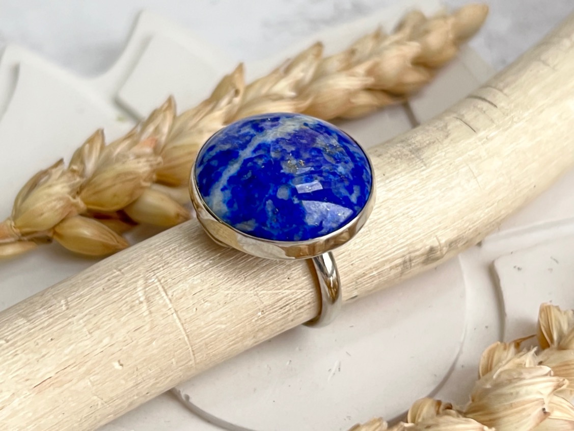 купить Кольцо с лазуритом, 16,5 размер , фото 3
