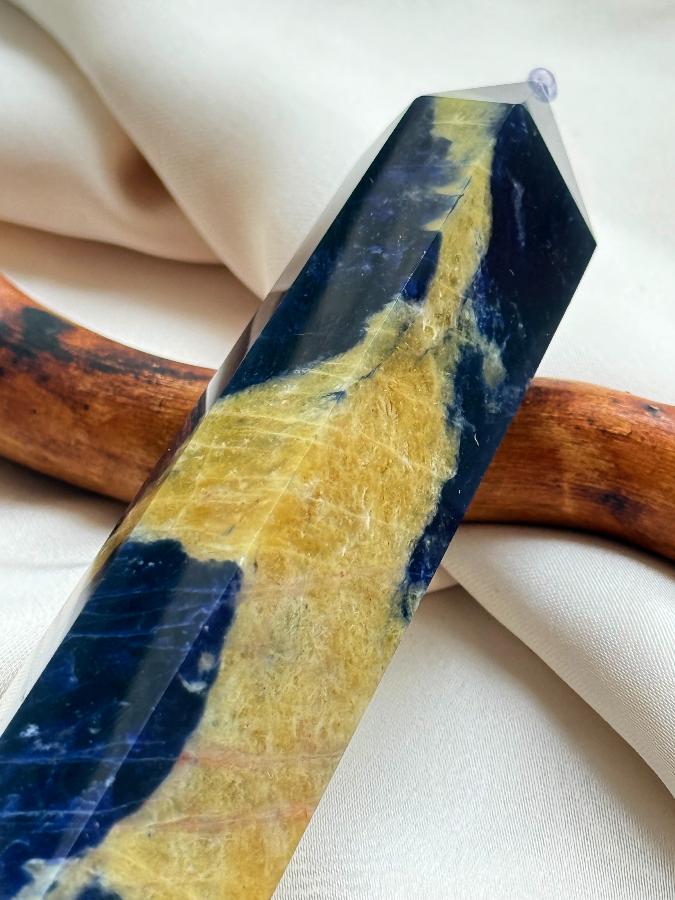 Столбик (обелиск) из содалита,13 х 3 см ST-0037, фото 4