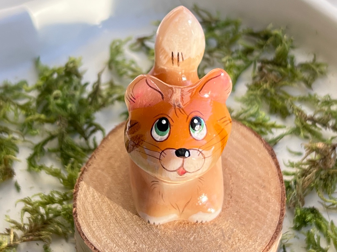Кот из селенита  FG-0375, фото 1