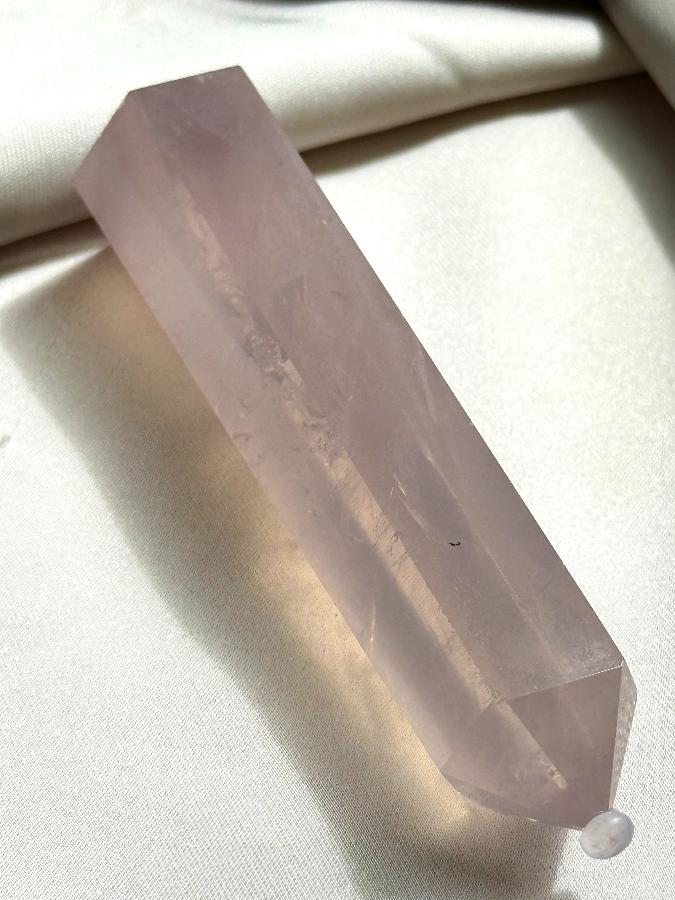 Столбик (обелиск) из розового кварца,9 х 2см ST-006, фото 5