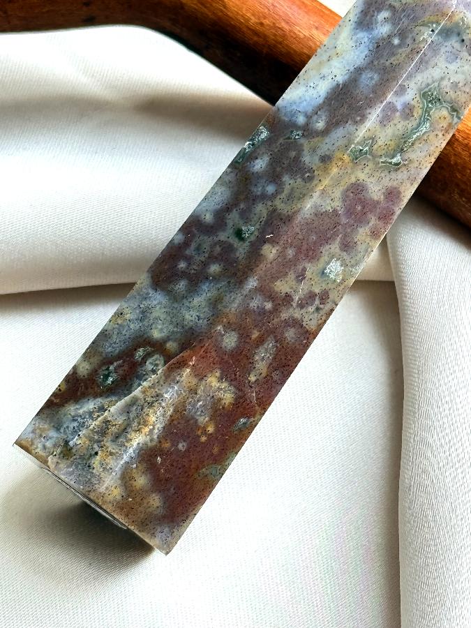 Столбик (обелиск) с яшмой, 9 х 2,5 см ST-0032, фото 4