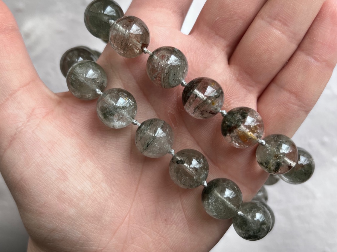 купить Бусы из кварца с хлоритом , фото 4