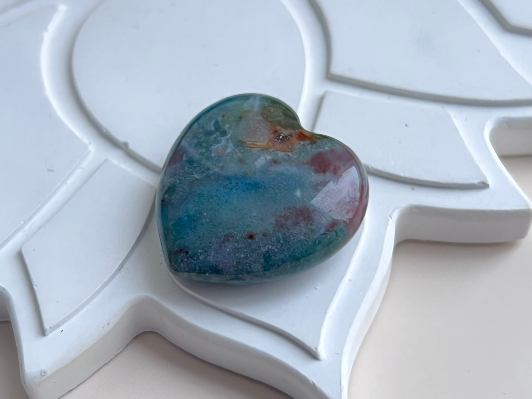 Сердце из гелиотропа  SR-0010, фото 3