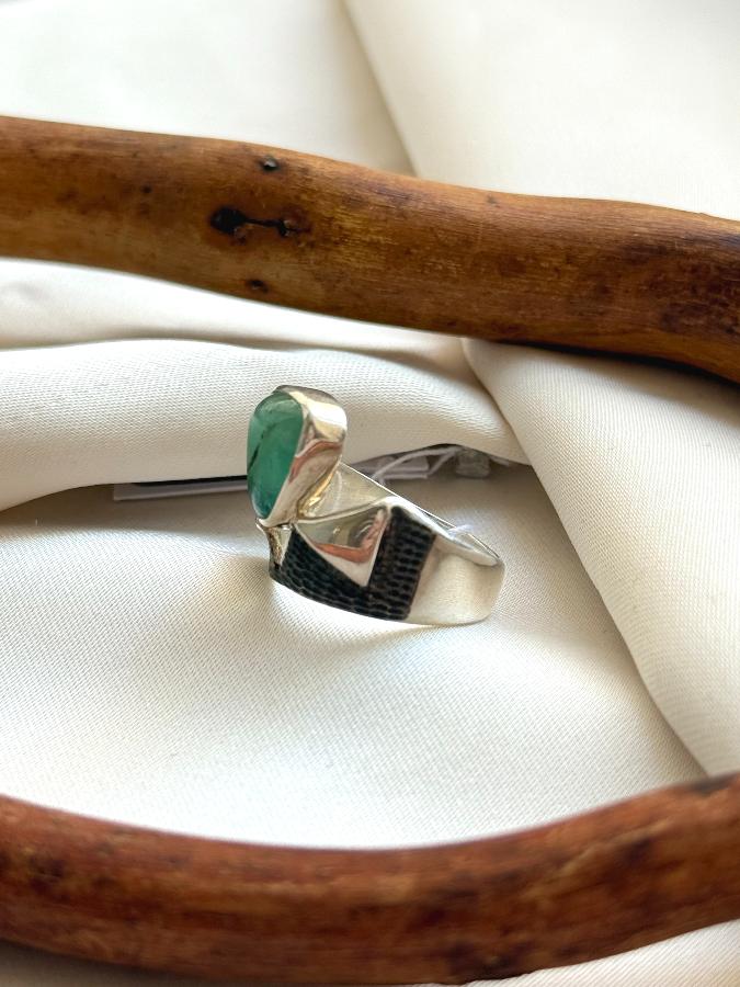 купить Кольцо из серебра с бериллом, 17,5 размер  , фото 2