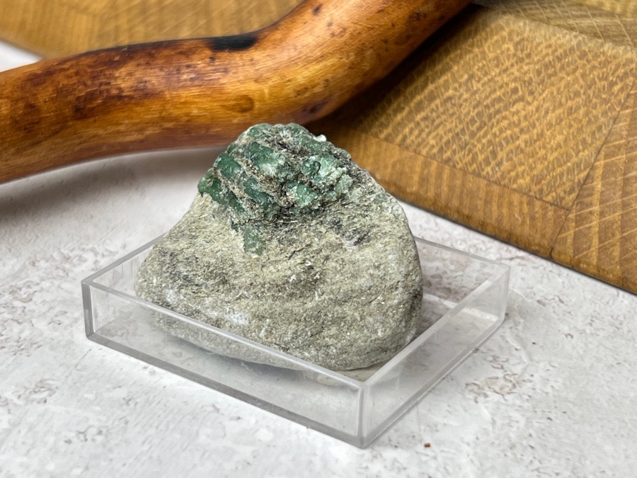 Образец берилла в пластиковом боксе OBM-1336, фото 3