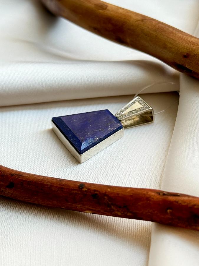 купить Кулон из серебра с лазуритом  , фото 3