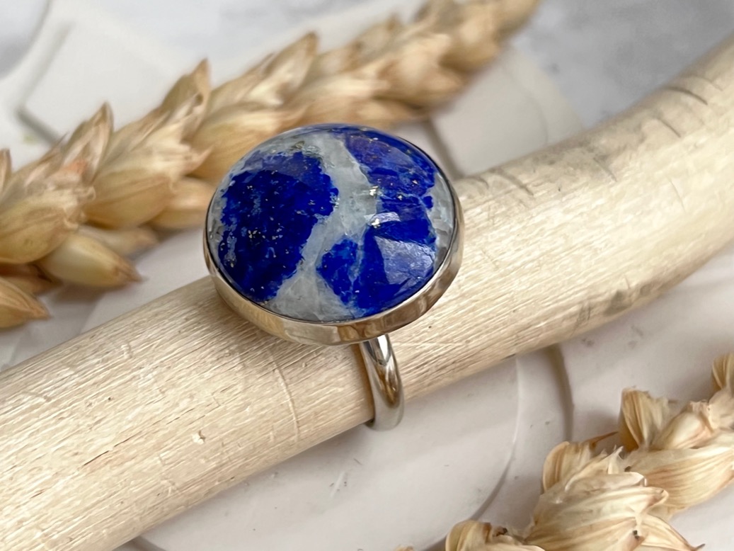 купить Кольцо с лазуритом, 16,75 размер , фото 3