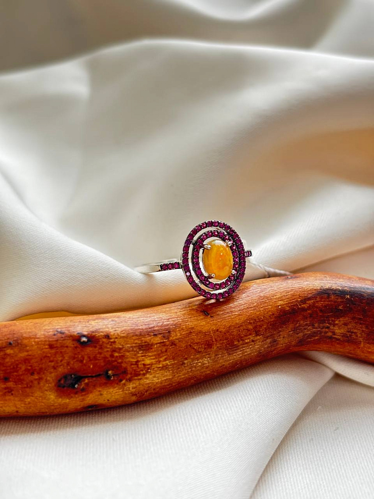 купить Кольцо из серебра с благородным опалом  , фото 1